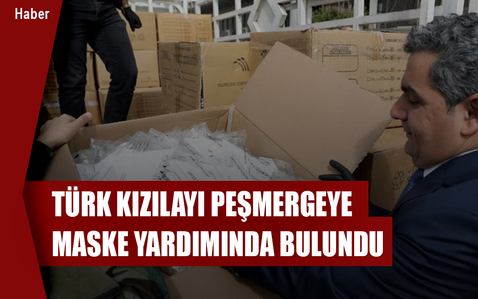 Türk Kızılayı peşmergeye maske yardımında bulundu